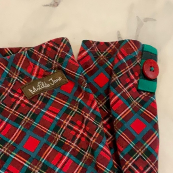Matilda Jane Red and Green Plaid Pants - Picture 2 of 4
